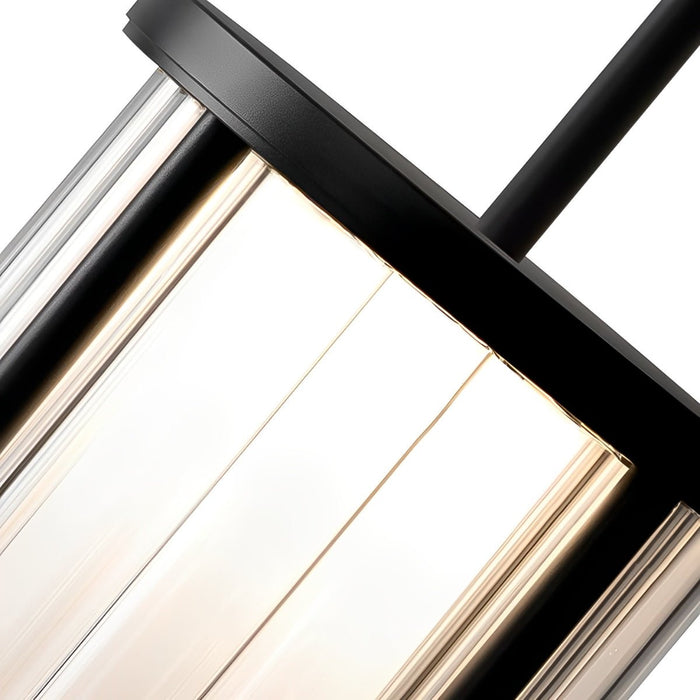 Modern Cylinder Outdoor Hanging Light, Waterproof IP65, Hardwired LED for Patio/Yard/Garden
