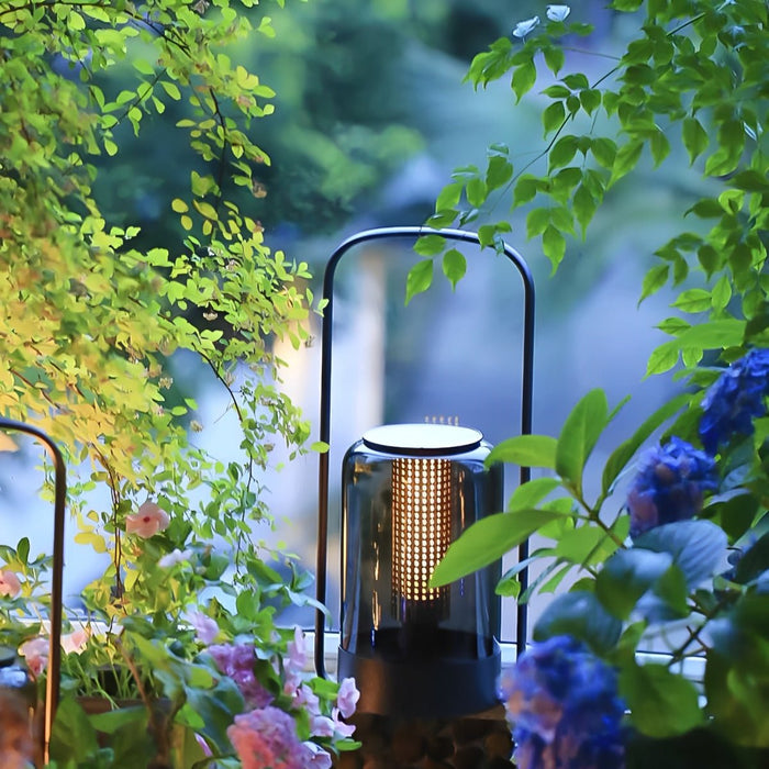 Cylinder Waterproof Solar Outdoor Table Floor Lamp - LED Lantern / Rechargeable, Patio Garden Lighting
