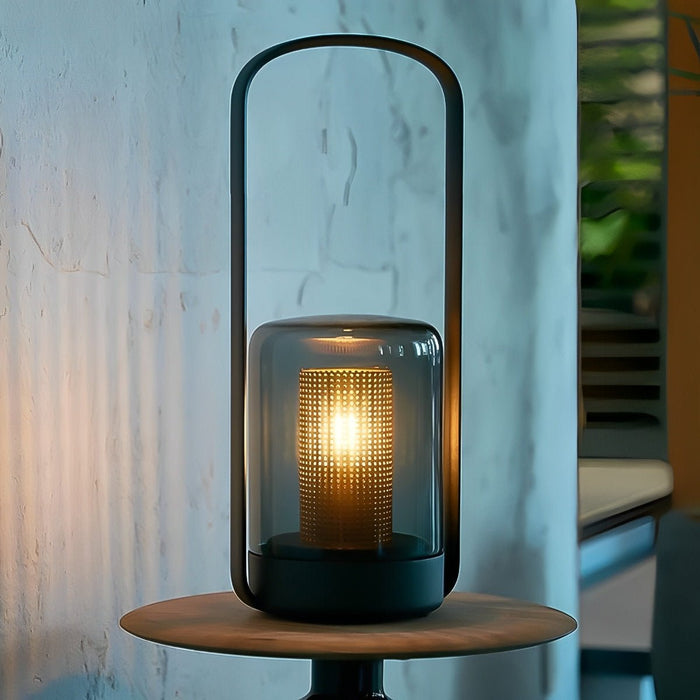 Cylinder Waterproof Solar Outdoor Table Floor Lamp - LED Lantern / Rechargeable, Patio Garden Lighting
