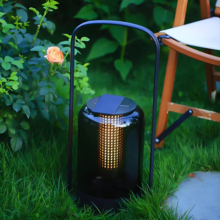 Cylinder Waterproof Solar Outdoor Table Floor Lamp - LED Lantern / Rechargeable, Patio Garden Lighting
