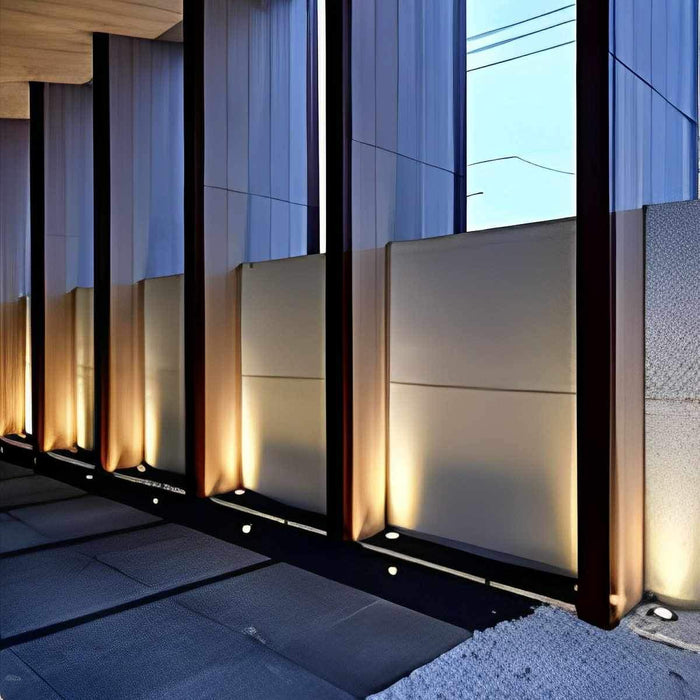 Mini Outdoor Recessed Light - In-Ground Deck Spot, LED Wall Washer, Landscape Accent