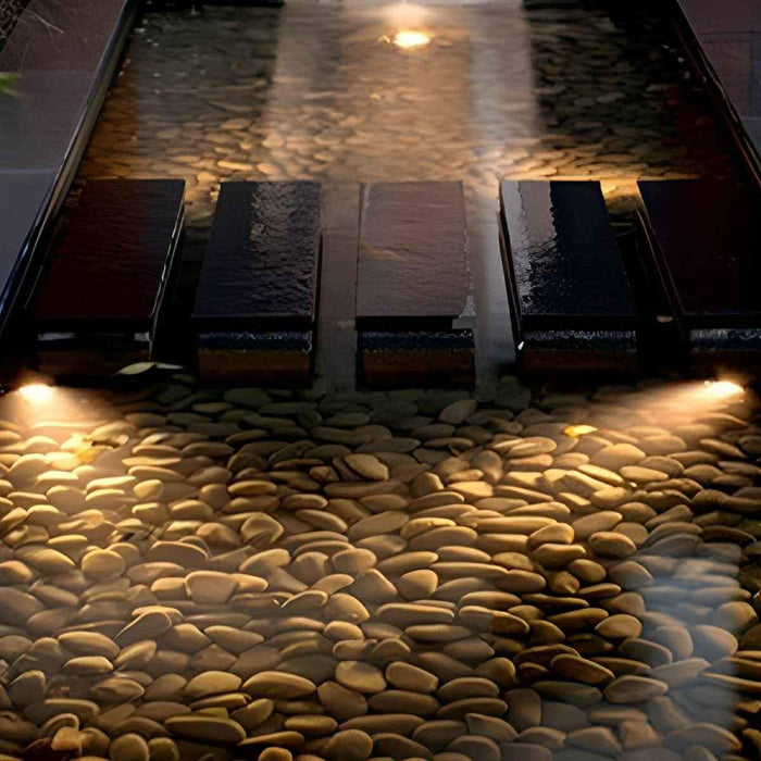 Mini Outdoor Recessed Light - In-Ground Deck Spot, LED Wall Washer, Landscape Accent