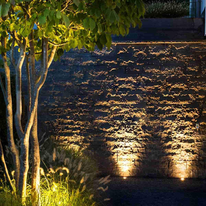 Mini Outdoor Recessed Light - In-Ground Deck Spot, LED Wall Washer, Landscape Accent