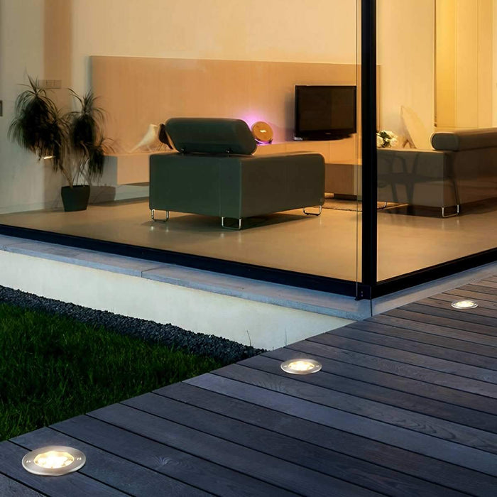 Outdoor Waterproof Recessed Light - In-Ground Deck LED Spot Light / Wall Washer