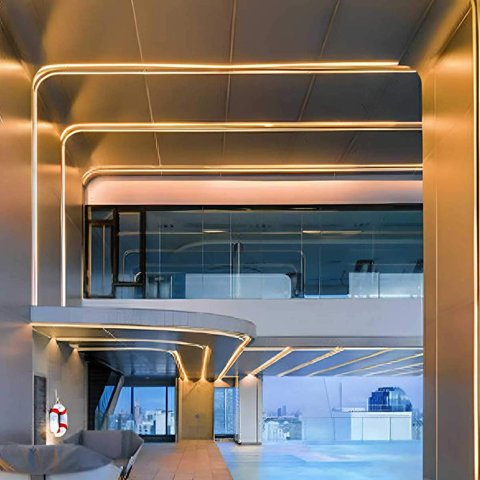 Outdoor Recessed Flexible Linear Stair Lights - Pathway Lighting, Deck Accent, Step Illumination