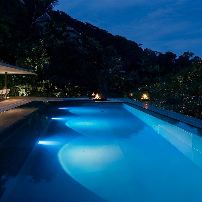 Underwater Recessed Ground LED Spot Light - Outdoor Landscape / Fountain Lighting, Stainless Steel Housing