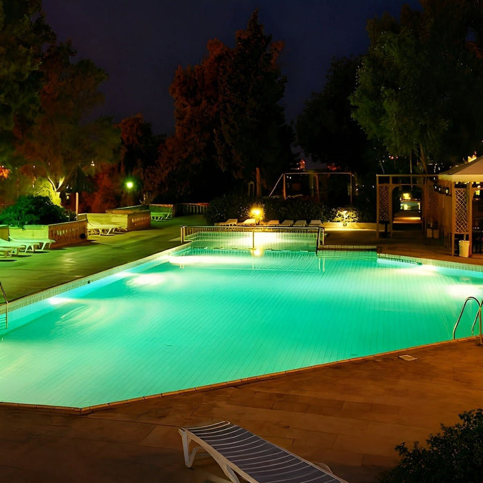 Underwater Recessed Ground LED Spot Light - Outdoor Landscape / Fountain Lighting, Stainless Steel Housing