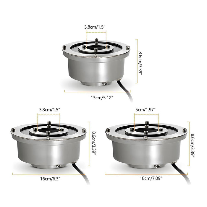 DC24V Low Voltage, Outdoor Waterproof Recessed Ground LED Fountain Spot Light for Pool/Garden/Pond