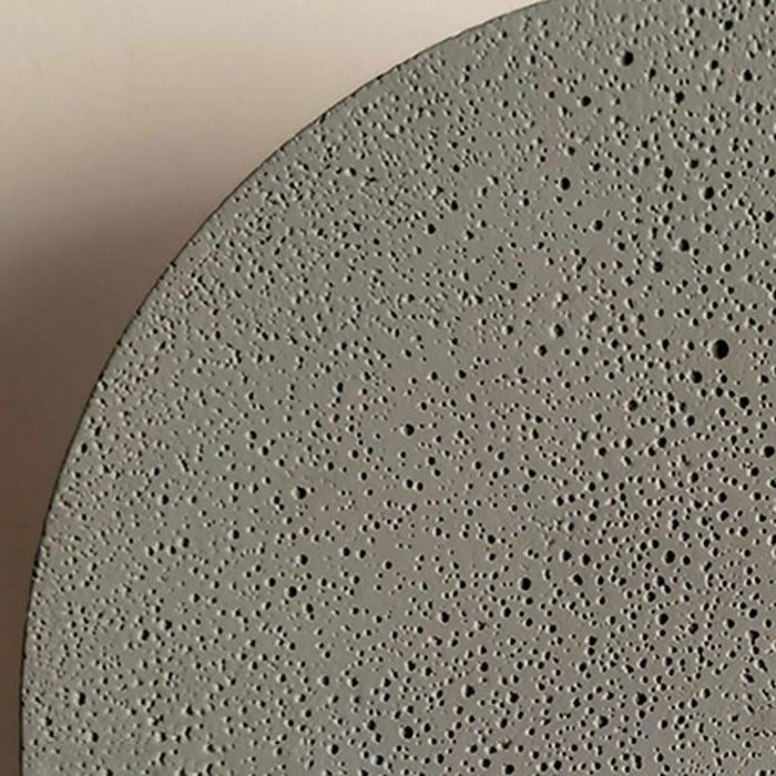 Round Concrete LED Waterproof Gray Modern Outdoor Wall Lights Porch Lights