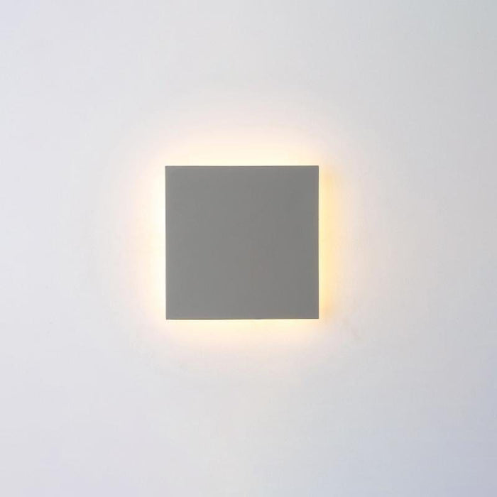 Flat Square Round LED Waterproof Black Modern Outdoor Wall Lights Wall Lamp