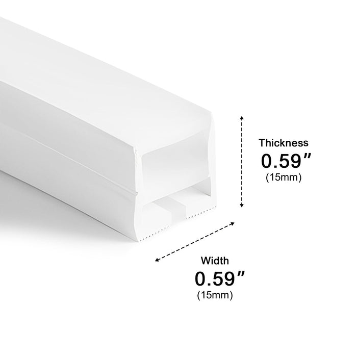 Waterproof Recessed LED Linear Light, Flexible Cuttable Design, Plug-in 110V, Indoor/Outdoor Lighting