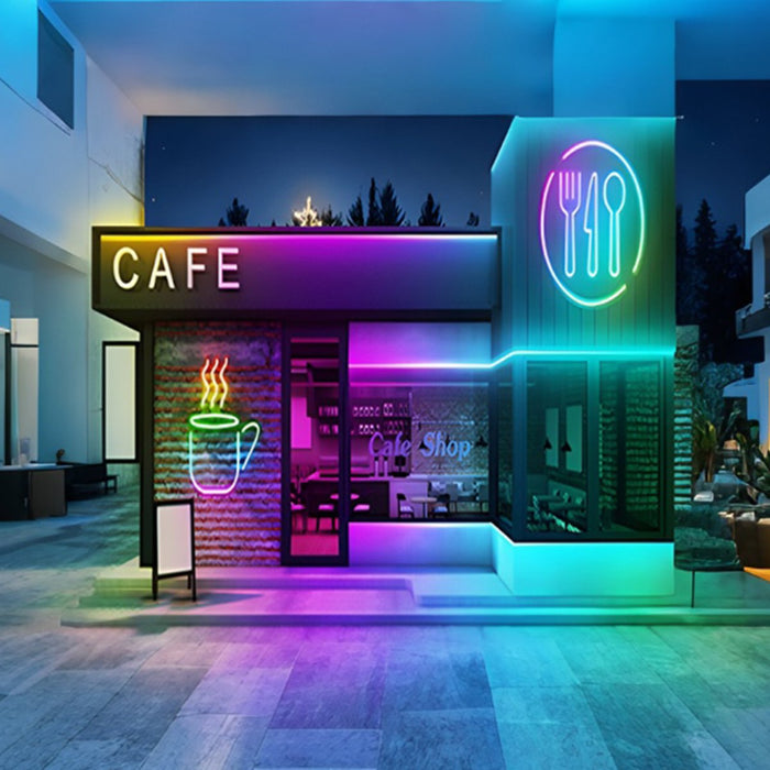 Flexible LED Neon Light Strip - DIY RGB Recessed Atmosphere Streamer - Smart Lighting Solution for Home