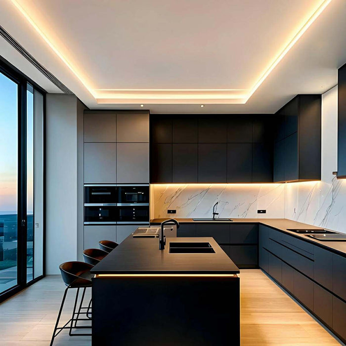 Waterproof Recessed LED Linear Light, Flexible Cuttable Design, Plug-in 110V, Indoor/Outdoor Lighting