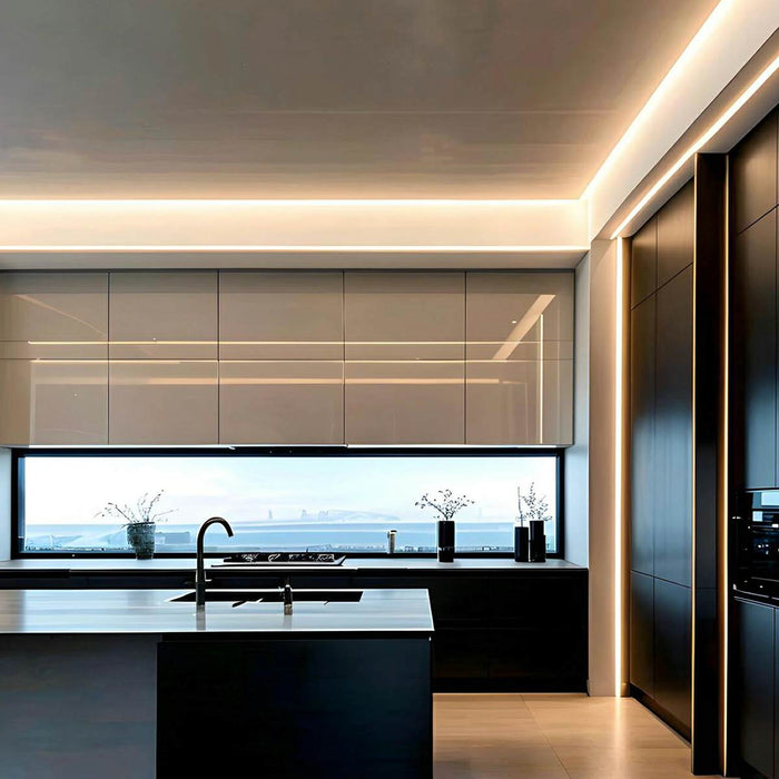 Recessed LED Strip, Flexible Silicone 24V Linear Light, Waterproof Outdoor/Indoor Accent Lighting