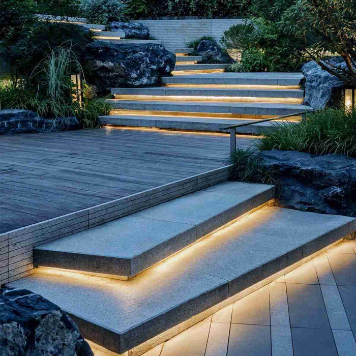 Recessed LED Strip, Flexible Silicone 24V Linear Light, Waterproof Outdoor/Indoor Accent Lighting