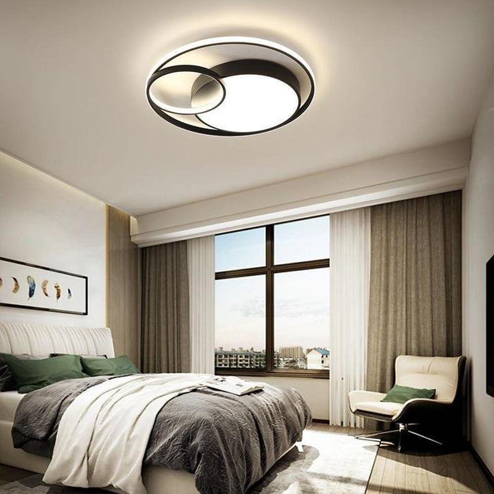 3 Circles LED Modern Flush Mount Lighting Bedroom Ceiling Lights