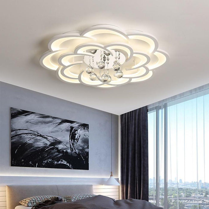 Swirls Teardrops Flush Mount Ceiling Light Unique LED Light