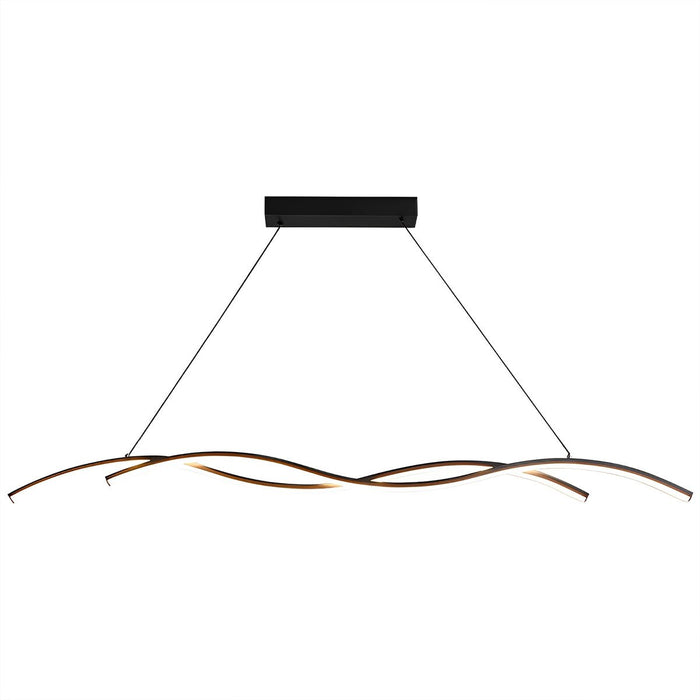 Double Wavy Hanging Ceiling Lamp - Modern Design, Unique Lighting Fixture, Contemporary Home Decor