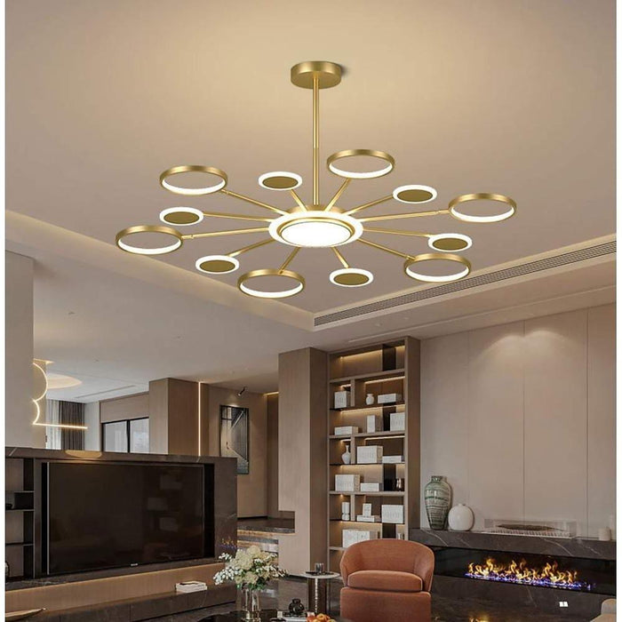 Arbitrary Multiple Circle LED Nordic Ceiling Lights Chandeliers Pendant Light