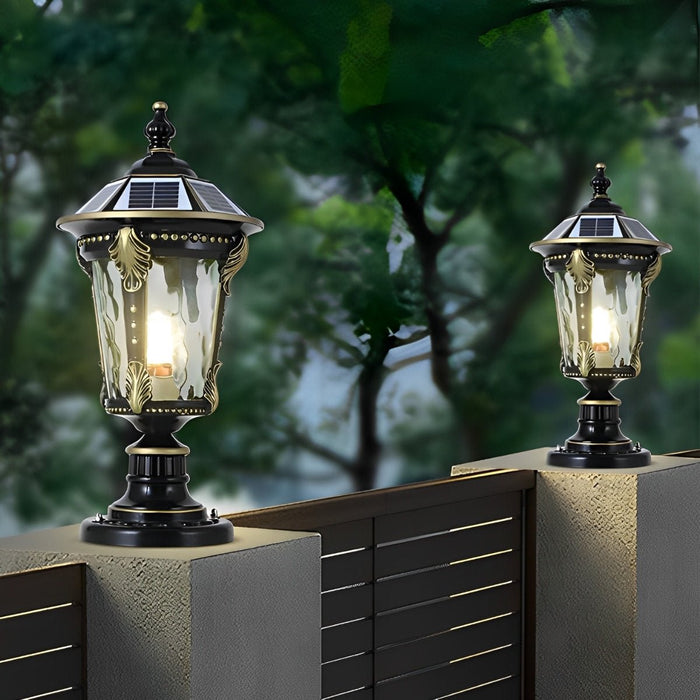 Dual-Use Solar Fence Post Light - Deck, Patio, and Garden Accent Lighting