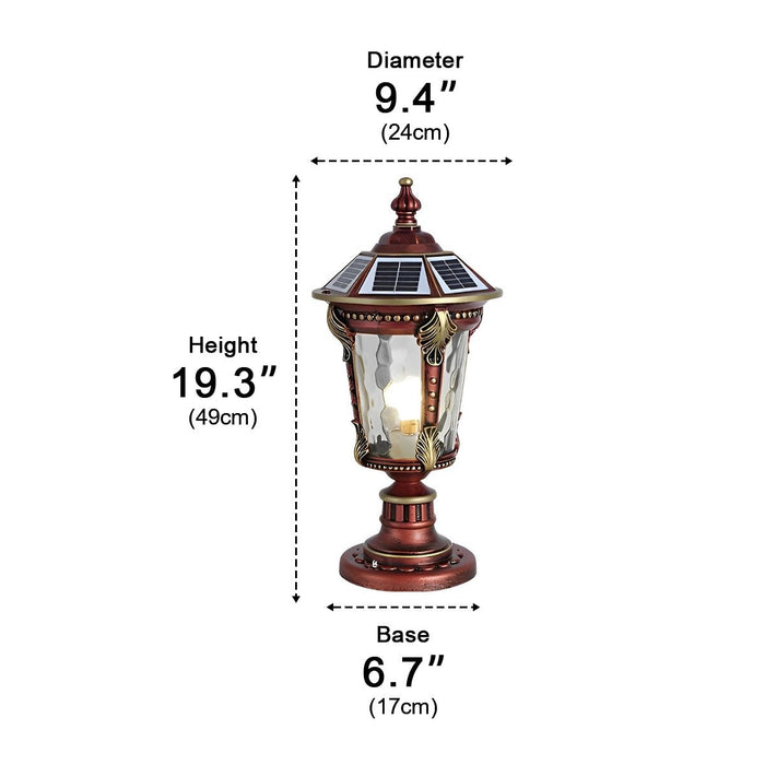 Dual-Use Solar Fence Post Light - Deck, Patio, and Garden Accent Lighting