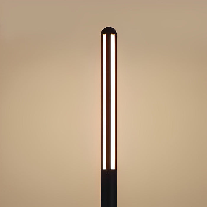 Modern Minimalist Outdoor Post Light, LED Pathway Lighting, IP65 Waterproof, Aluminum Black for Garden/Driveway/Landscape