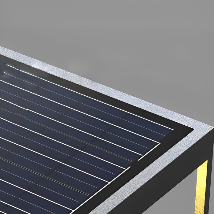 Square Solar Post Cap Light - Outdoor Garden Deck Fence Lighting, Waterproof LED