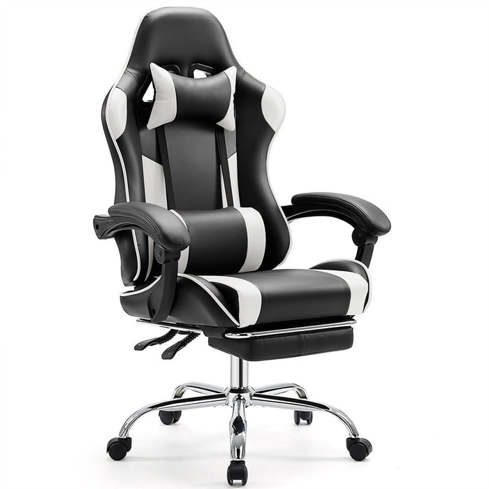 Gaming Chair, Ergonomic Computer Desk Chair with Footrest, Lumbar Support, Headrest, Recliner for Gaming/Office