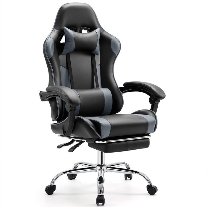 Gaming Chair, Ergonomic Computer Desk Chair with Footrest, Lumbar Support, Headrest, Recliner for Gaming/Office