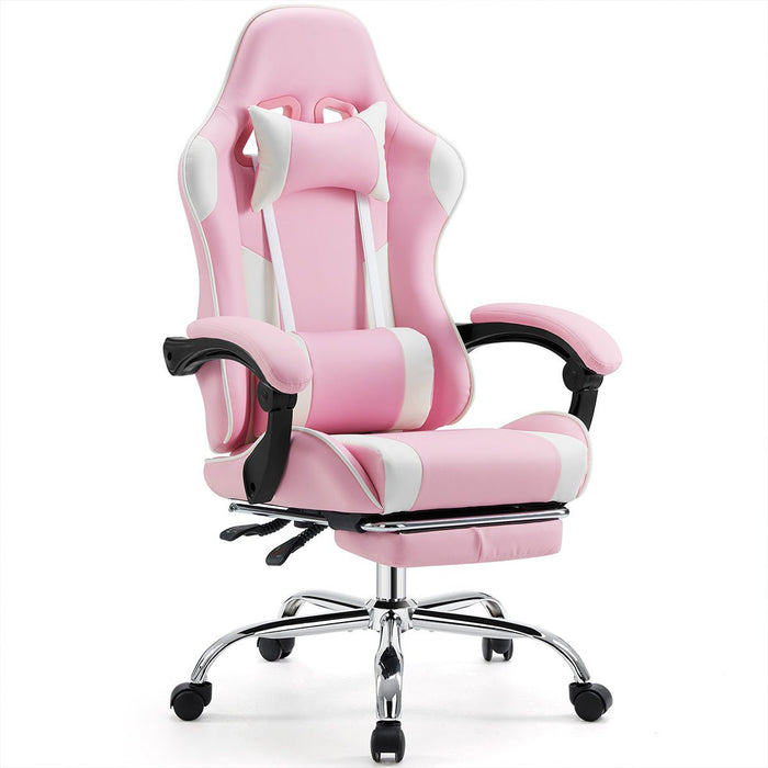 Gaming Chair, Ergonomic Computer Desk Chair with Footrest, Lumbar Support, Headrest, Recliner for Gaming/Office