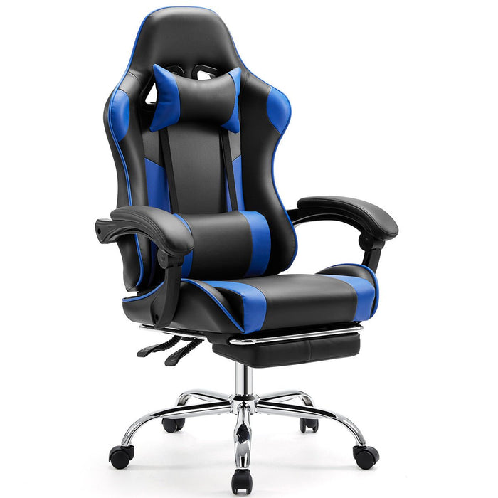 Gaming Chair, Ergonomic Computer Desk Chair with Footrest, Lumbar Support, Headrest, Recliner for Gaming/Office