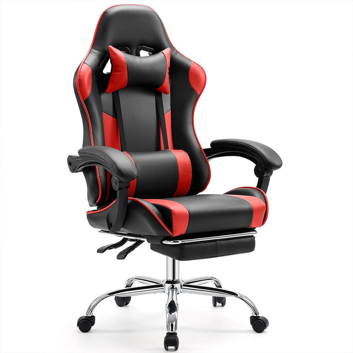 Gaming Chair, Ergonomic Computer Desk Chair with Footrest, Lumbar Support, Headrest, Recliner for Gaming/Office
