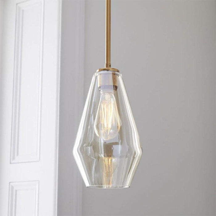 Nordic Classic Copper Glass Pendant Lights Industrial Style Droplight