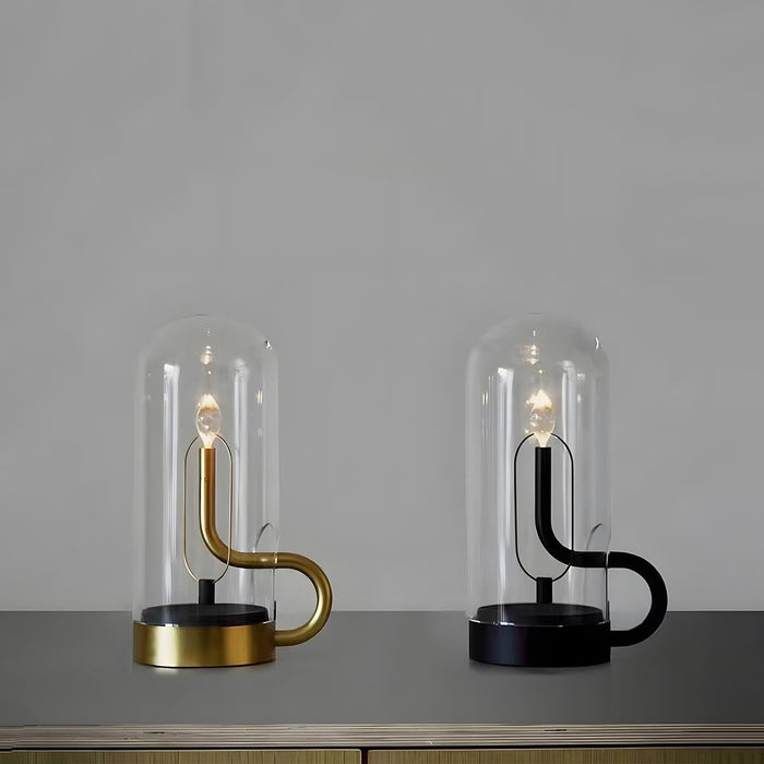 Flame Water Drop Table Lamp - USB Rechargeable, Portable Night Light for Bedroom, Bar, Indoor Decor