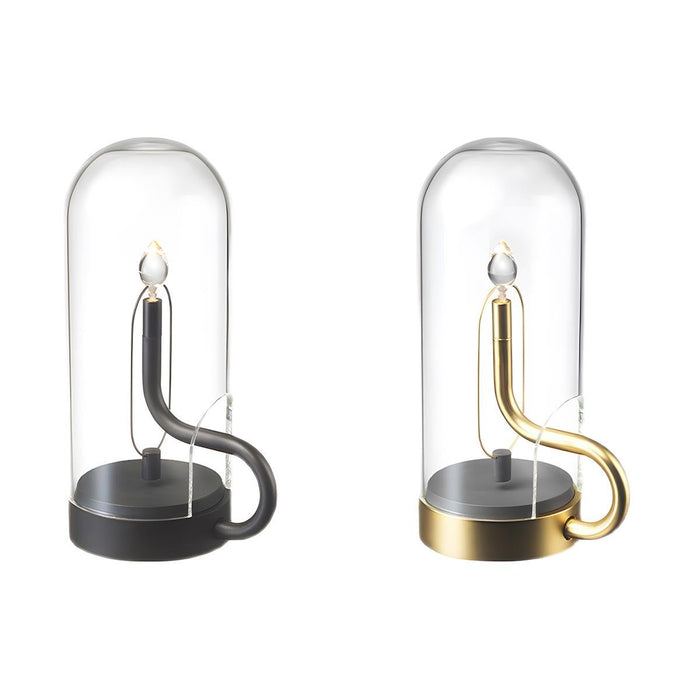Flame Water Drop Table Lamp - USB Rechargeable, Portable Night Light for Bedroom, Bar, Indoor Decor