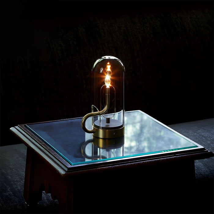 Flame Water Drop Table Lamp - USB Rechargeable, Portable Night Light for Bedroom, Bar, Indoor Decor