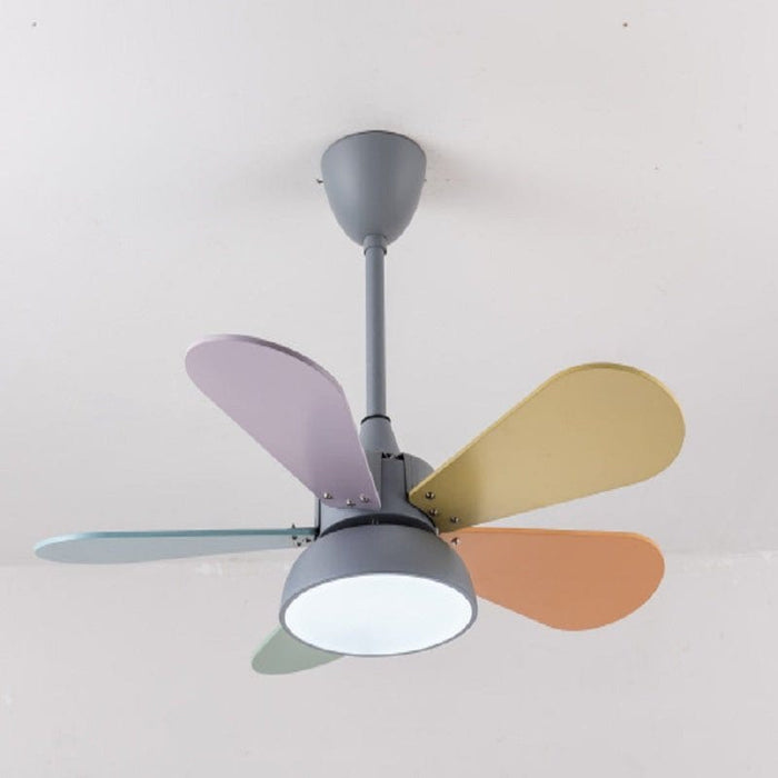 Flower Shaped Kids Ceiling Fans with Light for bedroom