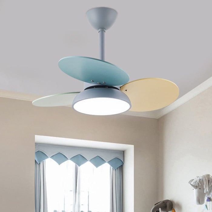 Flower Shaped Kids Ceiling Fans with Light for bedroom