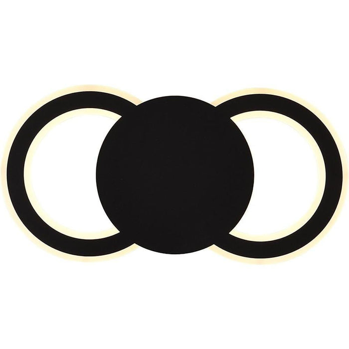 2 Light Flush Mount Black Ceiling Light Unique Light