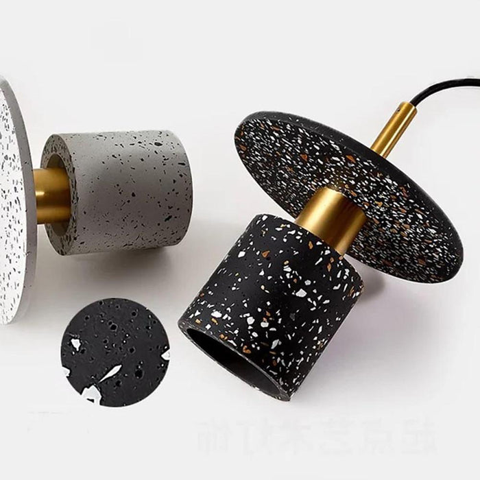 Circle Cylinder Electroplated Metal LED Modern Pendant Lighting Island Lights