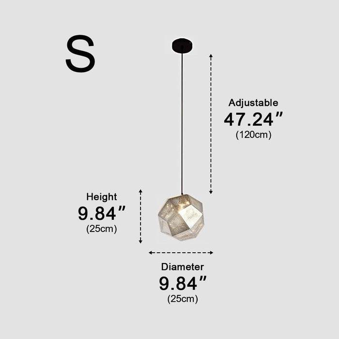 Modern Geometric LED Pendant Light, Minimalist Round Chandelier for Dining Room/Kitchen Island