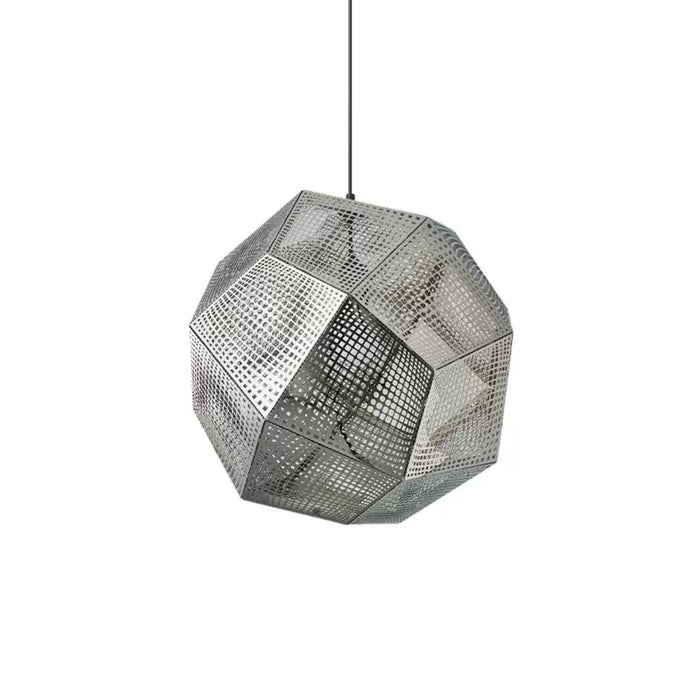 Modern Geometric LED Pendant Light, Minimalist Round Chandelier for Dining Room/Kitchen Island