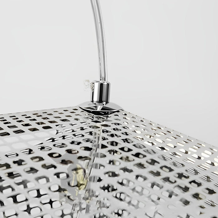 Modern Geometric LED Pendant Light, Minimalist Round Chandelier for Dining Room/Kitchen Island