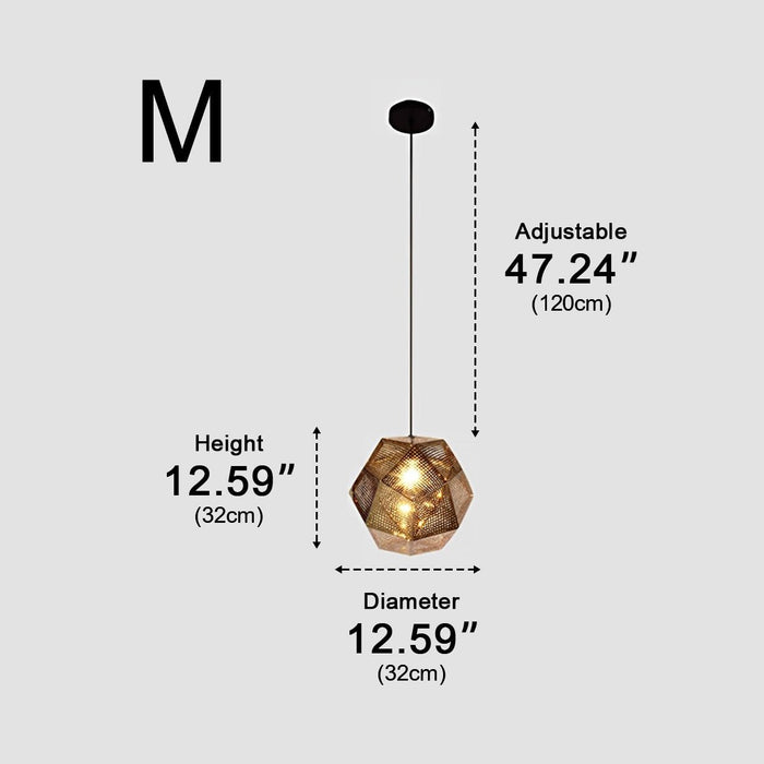 Modern Geometric LED Pendant Light, Minimalist Round Chandelier for Dining Room/Kitchen Island