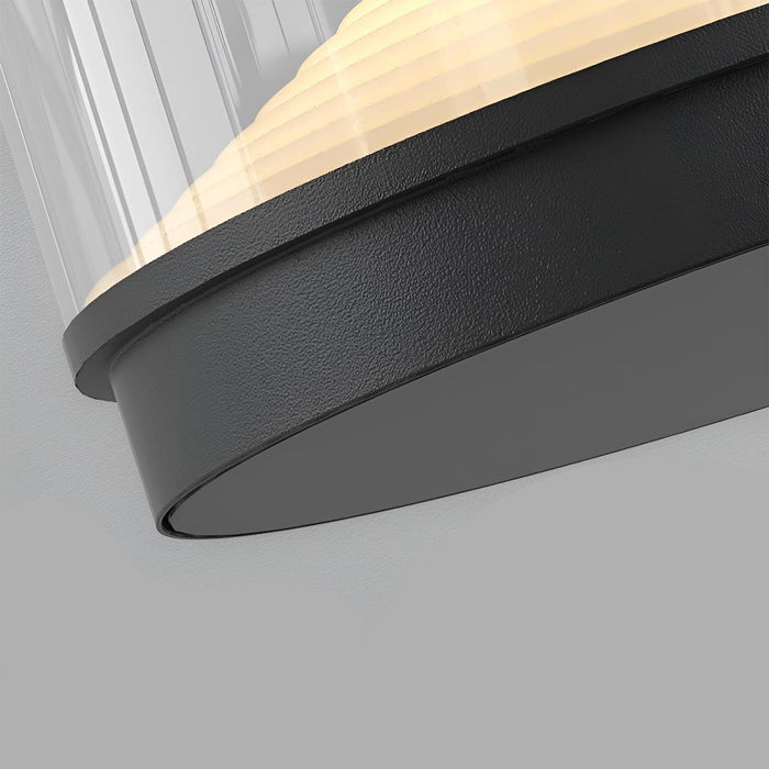 Hourglass Outdoor Post Light - Solar Powered, Waterproof, Modern Design, Stainless Steel - Gray