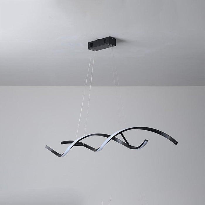 Dual Wave Design Dimmable Pendant Lighting Modern Metal LED Kitchen Lighting Dining Room Lighting Ceiling Light