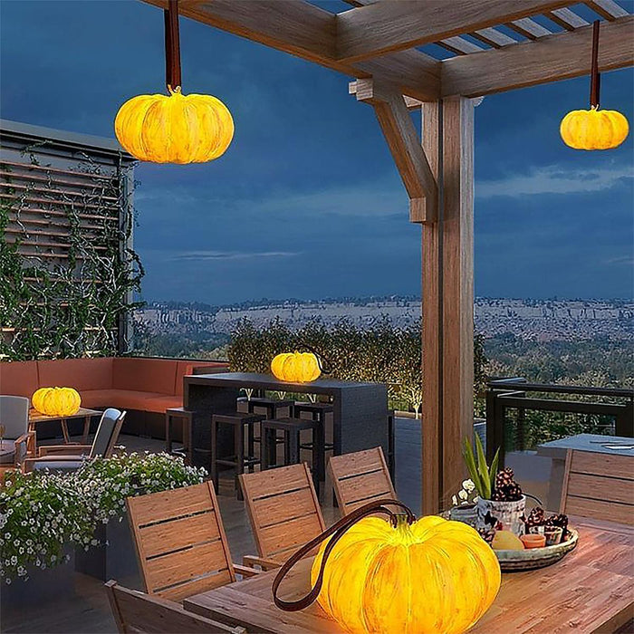 Pumpkin Lantern - Solar LED Outdoor Light - Waterproof Halloween Decor