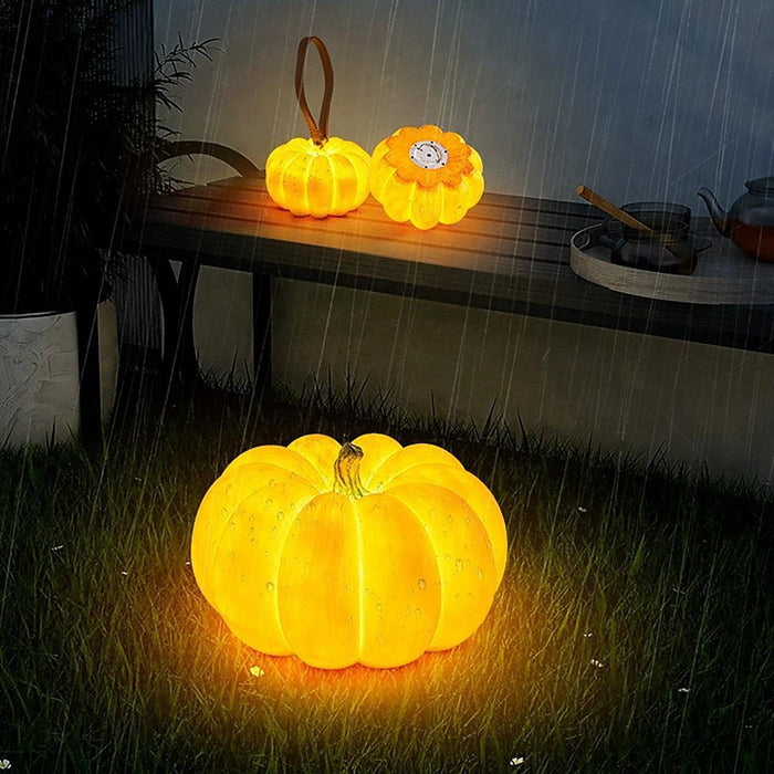 Pumpkin Lantern - Solar LED Outdoor Light - Waterproof Halloween Decor