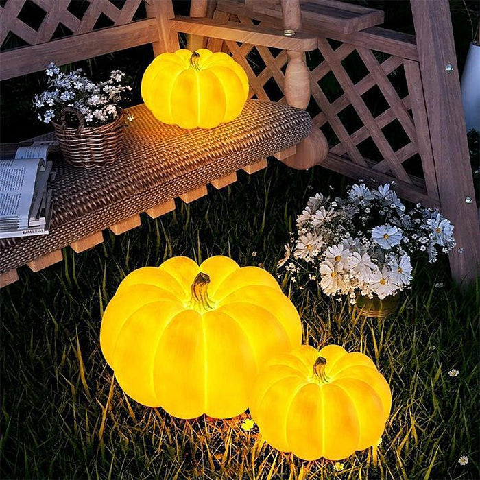Pumpkin Lantern - Solar LED Outdoor Light - Waterproof Halloween Decor