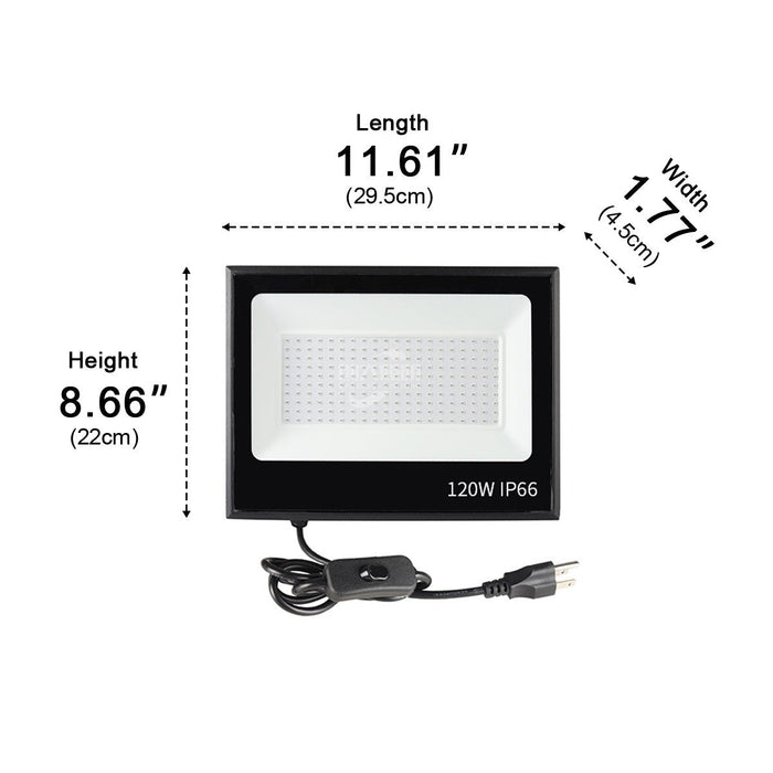UV Purple Light Flood Light - Halloween Outdoor Waterproof - Ambient Party Lighting